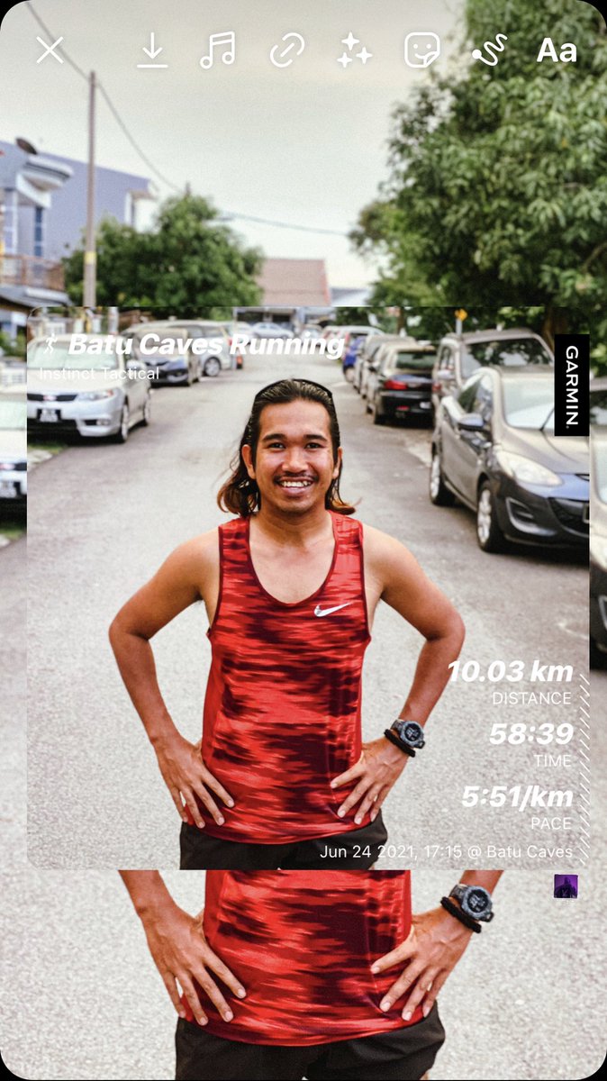 Mizzatfirdaus's tweet image. Alhamdulillah larian di petang yang hangat hahaha 🔥

#solorun
#teamnike
#lockdownrun
@bagiruanghq @twtjogging