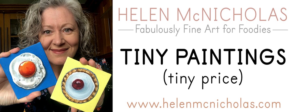 Owning something handmade, something original is like owning your own little piece of joy- it's a gift that keeps on giving long after the initial investment. And these tiny paintings give you the chance to own your own little piece of joy at a tiny price: helenmcnicholas.com/shopnow/cat_17…
