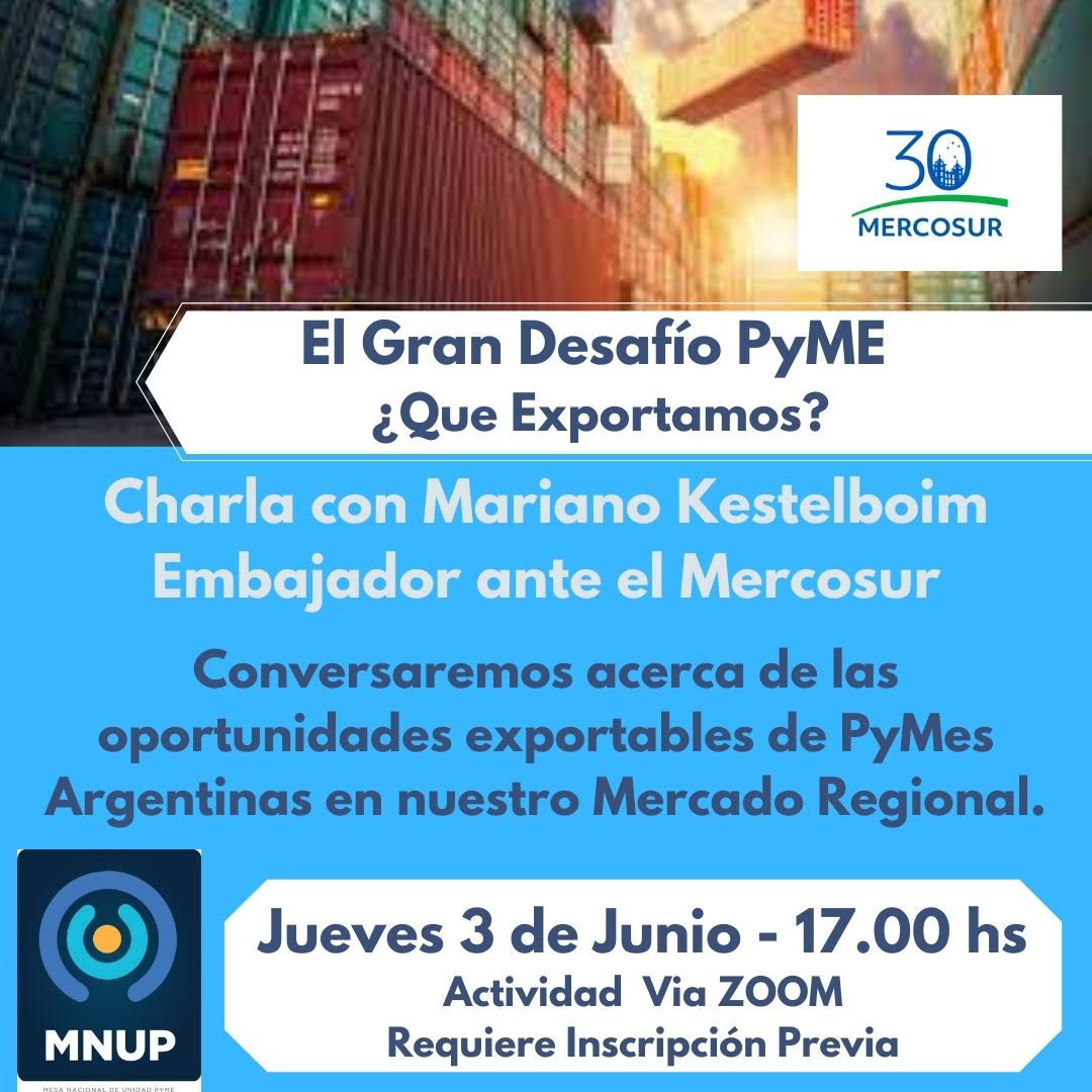emmanuelpace's tweet photo. La @menupyme invita al Conversatorio: EL GRAN DESAFÍO PYME ¿QUE EXPORTAMOS?
En esta oportunidad charlaremos con Eduardo Zuain, Embajador ante la Federación de Rusia.
📋 Jueves 24 de Junio
🕙 10.00 hs
Inscripción: https://t.co/tj7pLkl8IJ
@RedMiPymeArg @FrenteProd https://t.co/mpcIHCHCsa