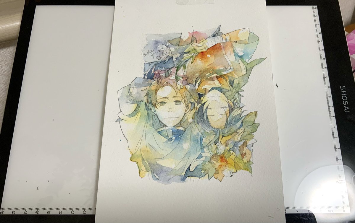 リンク 水彩絵具使ってみた ドットコム 緑の水彩色のリーシュまたはキーホルダーのジェモエトリクスサークル Swimstore Pl