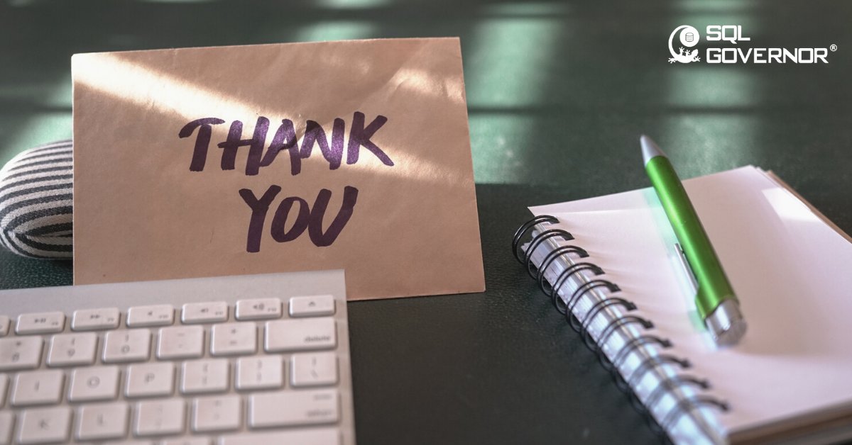 SQLgovernor's tweet image. Enjoy summer! ☀️ We're happy to share that this summer marks our 10th anniversary. Thank you to all our fantastic customers, partners, collaborators and employees for the exciting journey so far! #SQLGovernor
sqlgovernor.com/en/blog/db-pro…