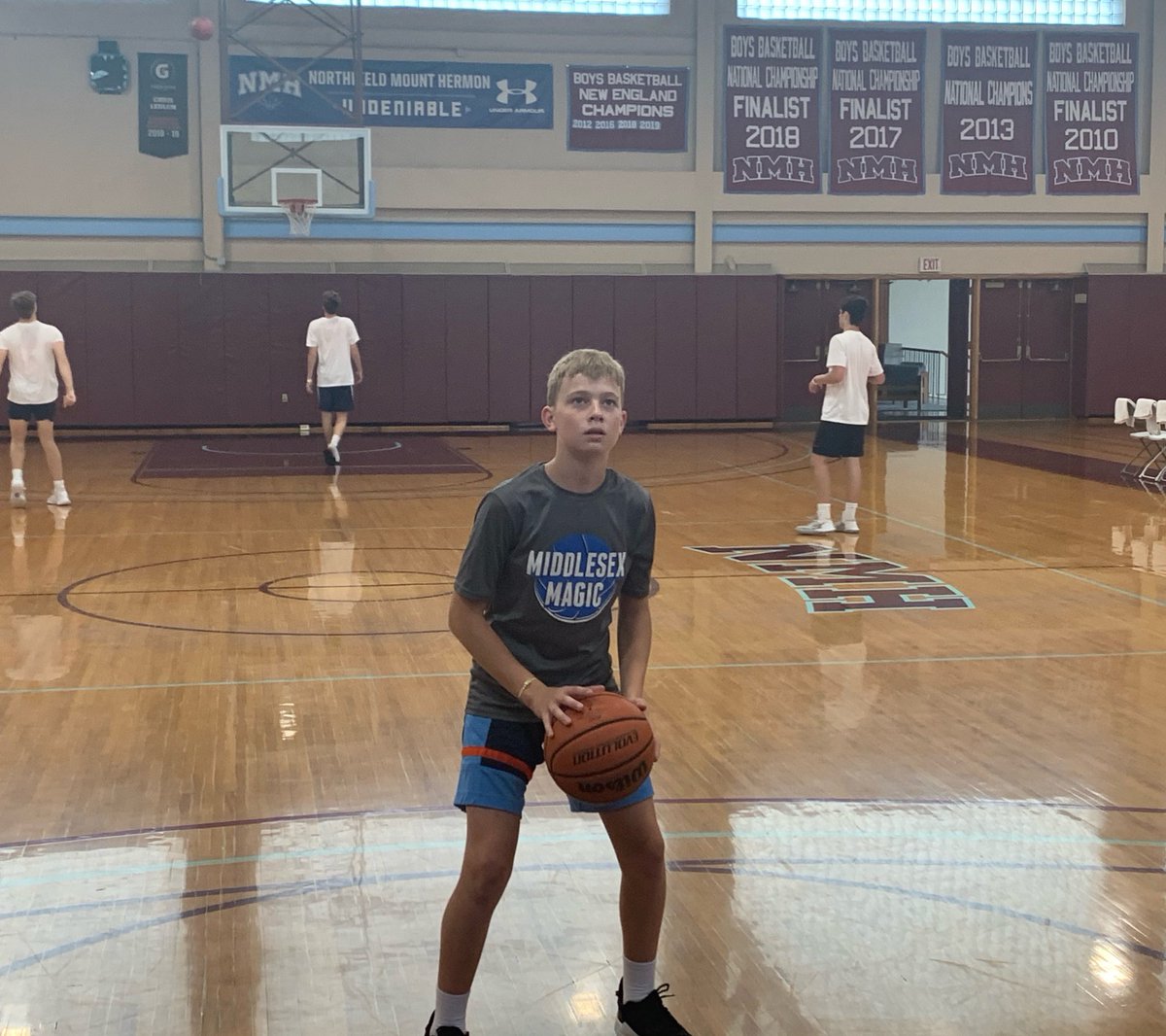 3 <a href="/middlesexmagic/">Middlesex Magic</a> players are up early for the pre-breakfast workout at <a href="/labprepcamp/">LabPrepCamp</a> #BeReady #LABPrep
