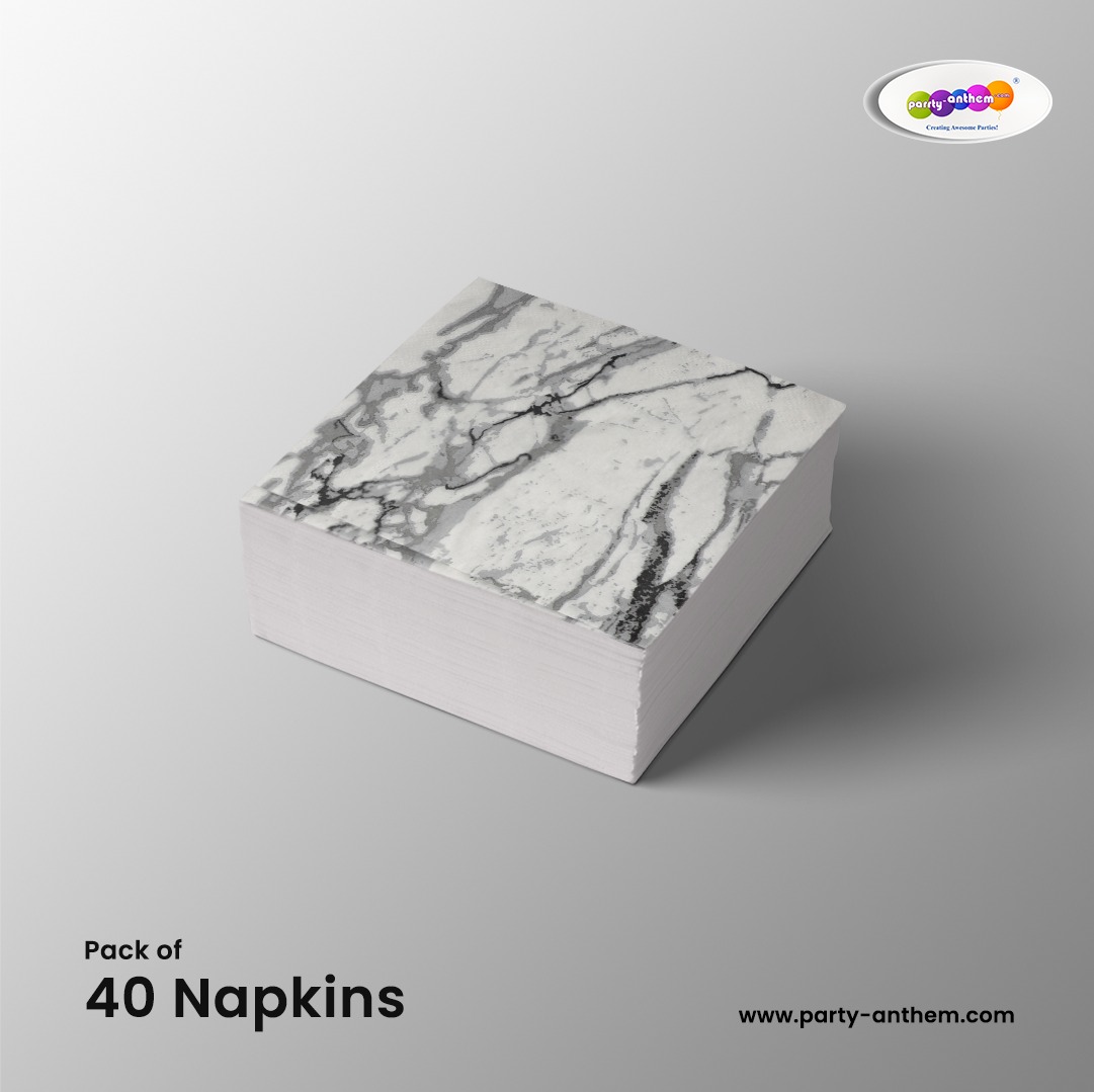 _PartyAnthem's tweet photo. Add timeless charm and a luxurious touch to your party table. 
These gorgeous Marble Paper Napkins, come in a pack of 40, and are a must-have addition to accent any decor, instantly!
Shop Now: https://t.co/YI6Cf4EGpz
#toofanithursdays #partyanthem #papernapkin #partyplanning https://t.co/PWr5pYA1Gh