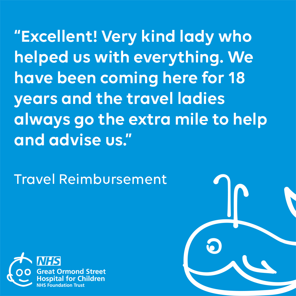 “Excellent!  Very kind lady who helped us with everything.  We have been coming here for 18 years and the travel ladies always go the extra mile to help and advise us” – Travel Reimbursement – Main Reception Area