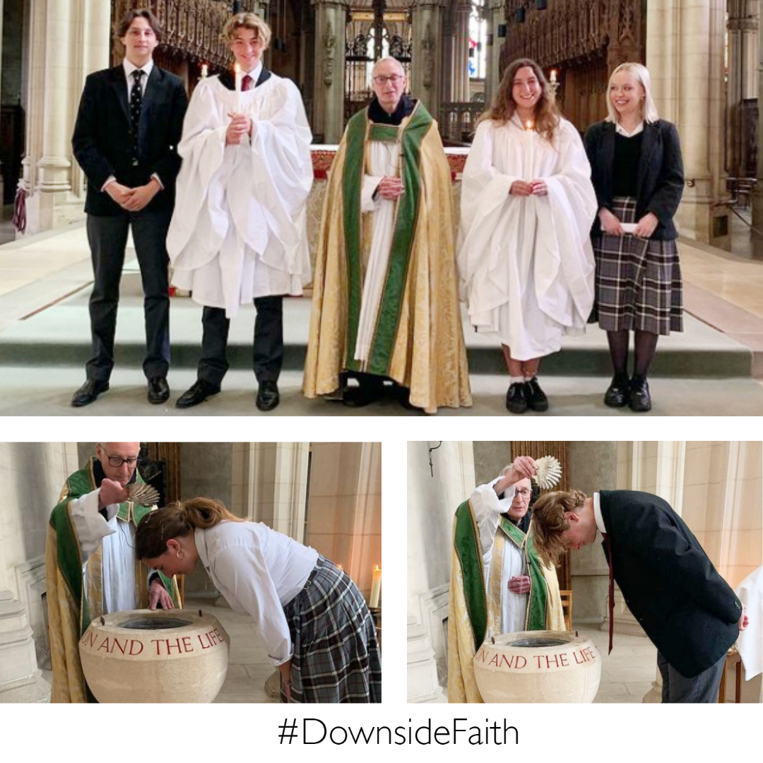 downsideschool's tweet photo. A @downsideschool sister and brother and sister being baptised in #downsideabbeychurch this morning. Many congratulations to them both.
@downsideabbey #benedictineschools #catholicboardingschool #DownsideFaith @DownsideChap #iLoveBoarding https://t.co/XpeHhH0FcU