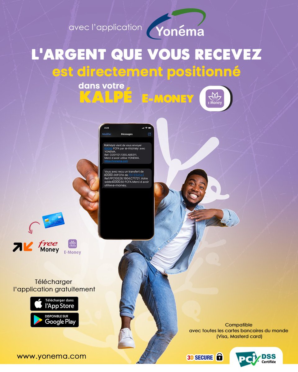 Yonema vous facilite les dépôts dans les comptes mobile money #yonemasn #intechgroup