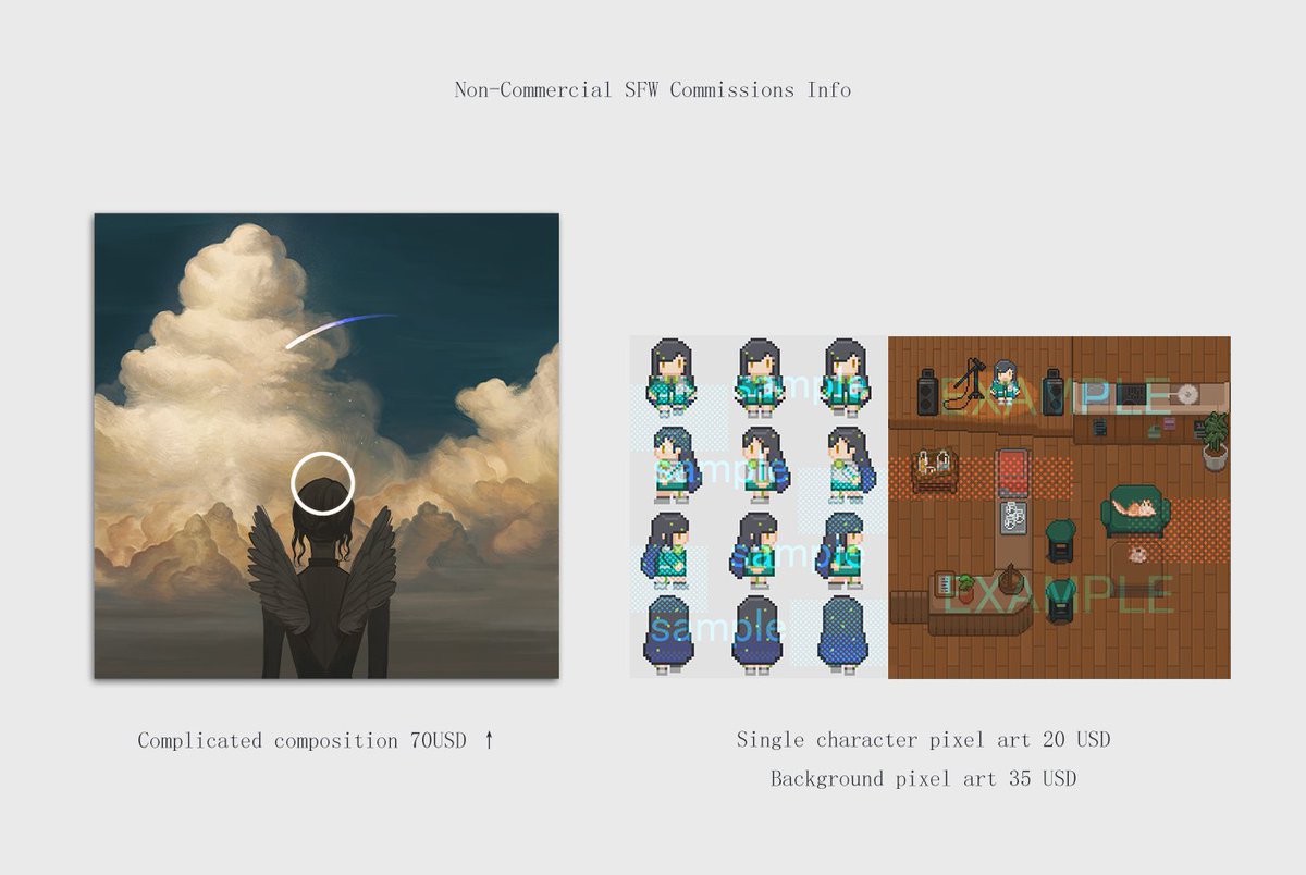 kim0222dr5's tweet photo. Hello everyone, here is my non-commercial commissions info. Please have a look if you’re interested in my art! You can e-mail me characters and details you wanna commission~ Thank you for your time!
✉️linp7289@gmail.com

中文版流程下收 https://t.co/J8naRTrhd9