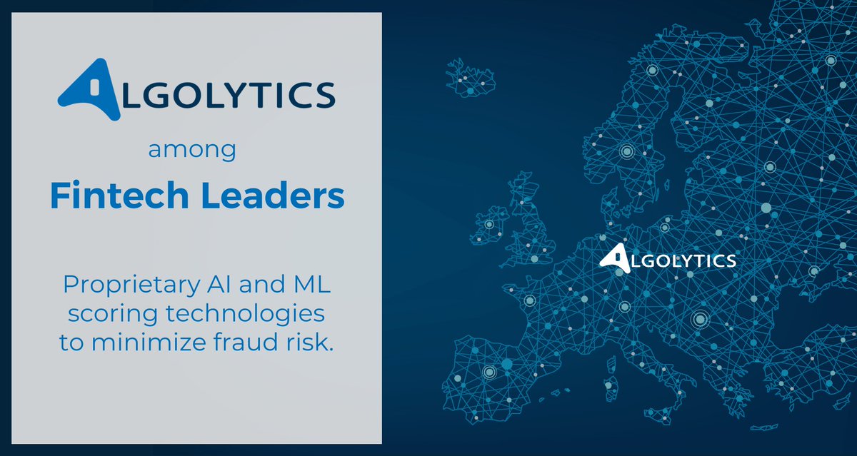 algolytics's tweet image. Find @algolytics on #fintechmap by Cashless.pl (#ArtificialIntelligence category)!

🚀 Our proprietary #AI &amp;amp; #ML solutions have been supporting the FinTech sector to leverage its potential through minimizing the risk of fraud.

#antifraud #riskmanagement #fintech