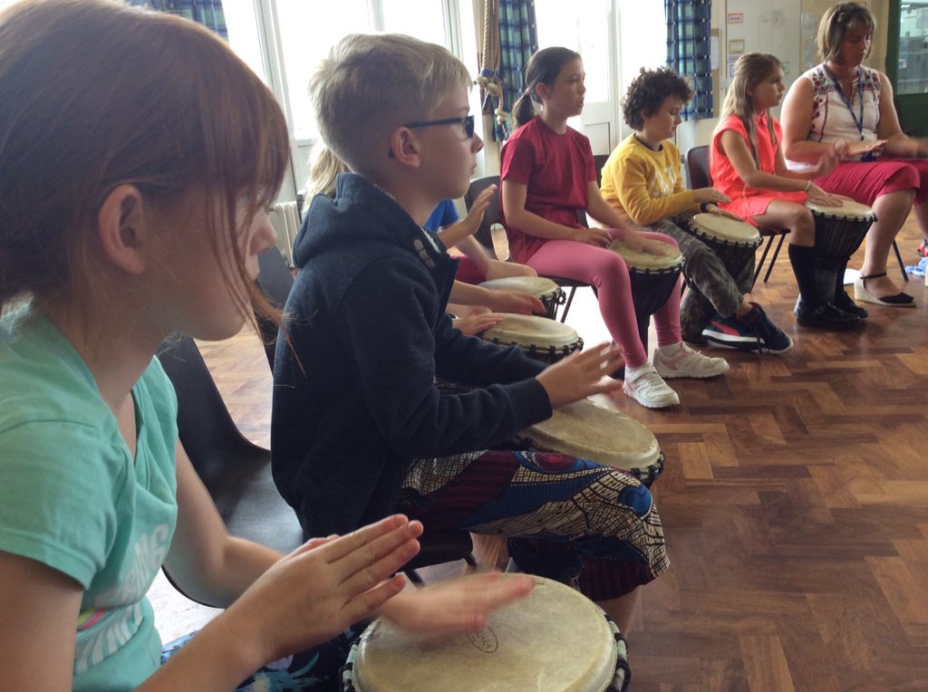 CVJSchool's tweet photo. 4J African drumming workshop #cvjs https://t.co/C93HpnReVi