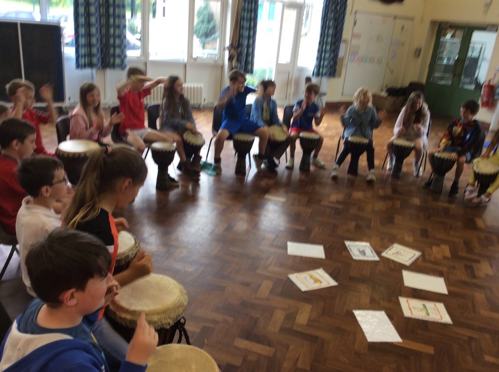CVJSchool's tweet photo. 4J African drumming workshop #cvjs https://t.co/C93HpnReVi