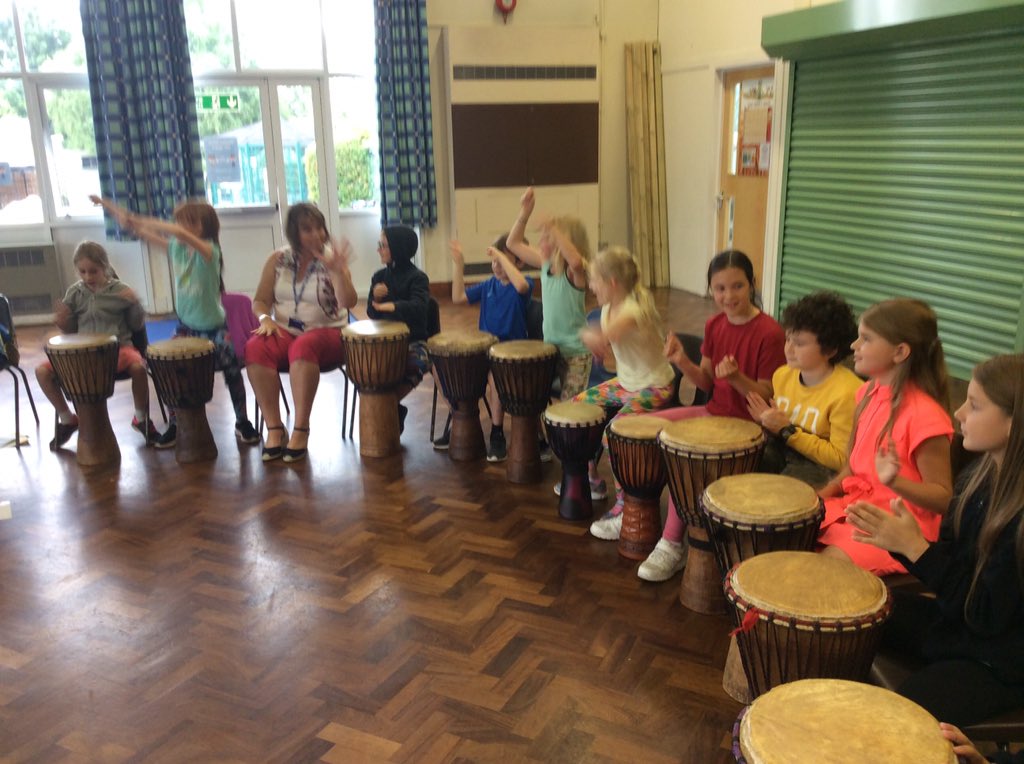 CVJSchool's tweet photo. 4J African drumming workshop #cvjs https://t.co/C93HpnReVi