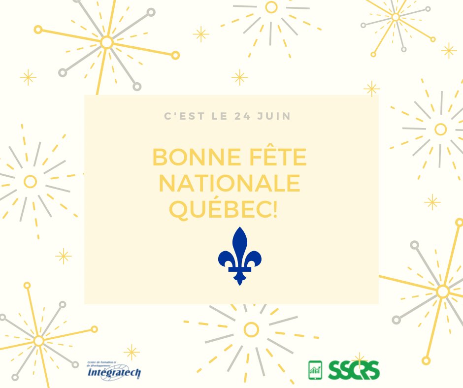 Veuillez prendre note que nos bureaux seront fermés aujourd'hui le 24 juin pour célébrer la St-Jean Baptiste.

Nous serons de retour le vendredi 25 juin à partir de 8h.