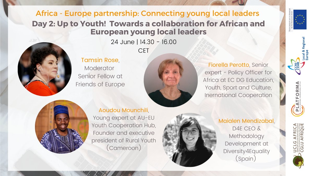 InclucitiesEU's tweet photo. Why not seize the opportunity to bring Africa and Europe closer and maximise our impact as a consolidated group!

✨How to strengthen ties for more cooperation, and move from ideas to action? 

Lots of inspiration and ideas with amazing speakers⭐️

#Local4Youth https://t.co/hk288vKj9h