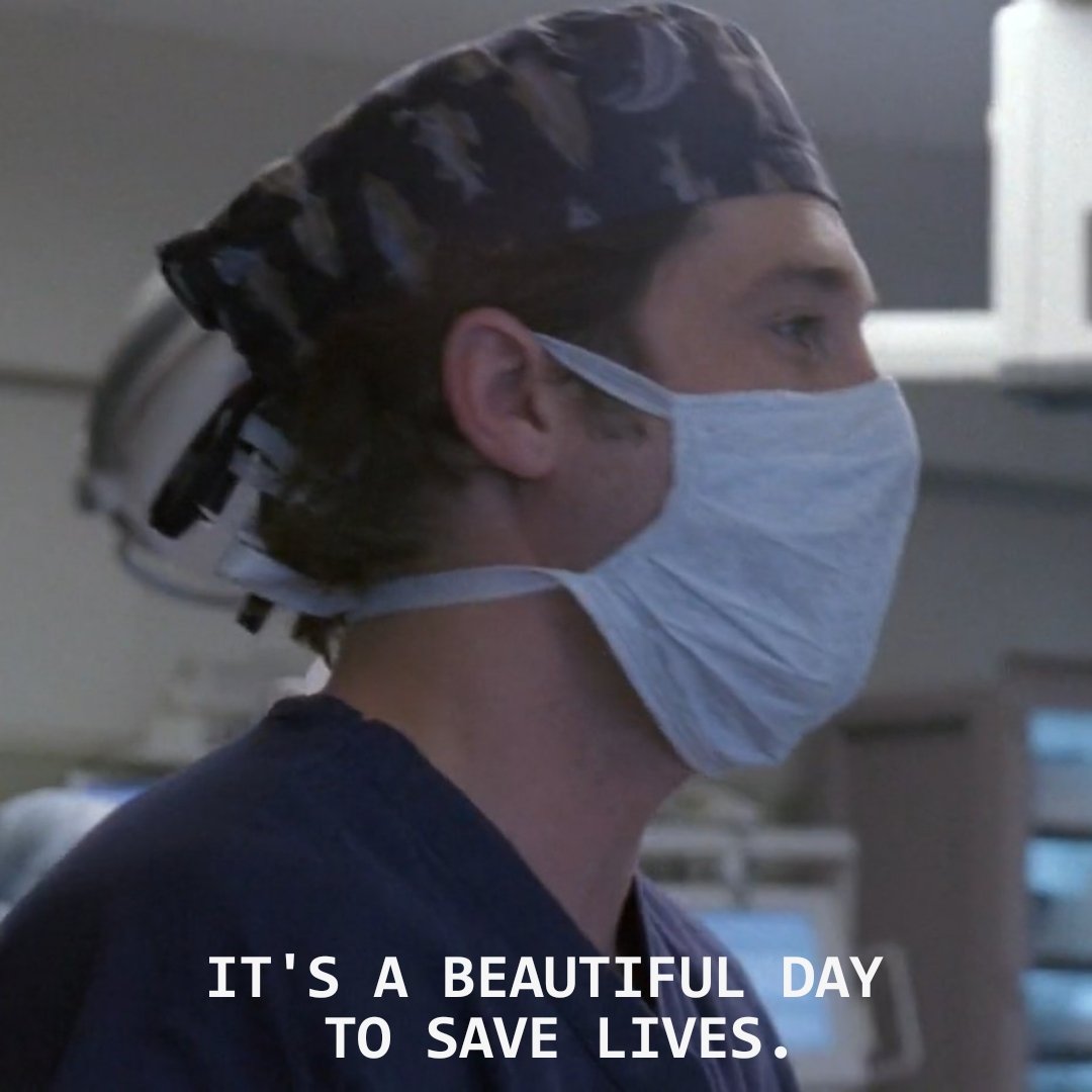 Derek Shepherd It S A Beautiful Day ً On Twitter: "The First And Last Time Derek Shepherd Said His Iconic Line  On Grey's Anatomy Https://T.co/Gtxfwvanwd" / Twitter