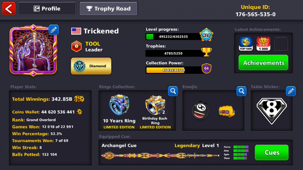 Trickened's tweet photo. @8ballpool https://t.co/JxGcaLsKKv