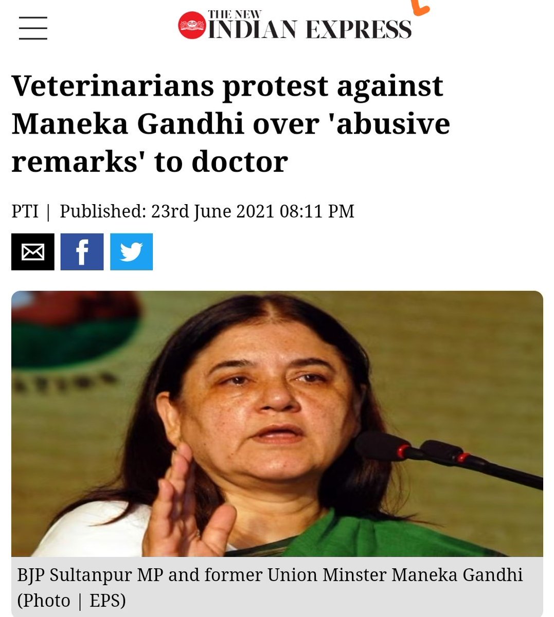 #VetDemandApology

#BoycottManekaGandhi

#ShameOnManekaGandhi 

Abusive language is not acceptable 

<a href="/JPNadda/">Jagat Prakash Nadda</a>
<a href="/ombirlakota/">Om Birla</a>
<a href="/narendramodi_in/">narendramodi_in</a>
<a href="/PMOIndia/">PMO India</a>
<a href="/Manekagandhibjp/">Maneka Sanjay Gandhi</a>  <a href="/presidentVCI/">Dr. Umesh C Sharma</a>  <a href="/drsanjeevbalyan/">Dr. Sanjeev Balyan</a> <a href="/ndtv/">NDTV</a> <a href="/ravishndtv/">ravish ndtv</a>  <a href="/ABPNews/">ABP News</a> <a href="/ZeeNews/">Zee News</a> <a href="/aajtak/">AajTak</a>
