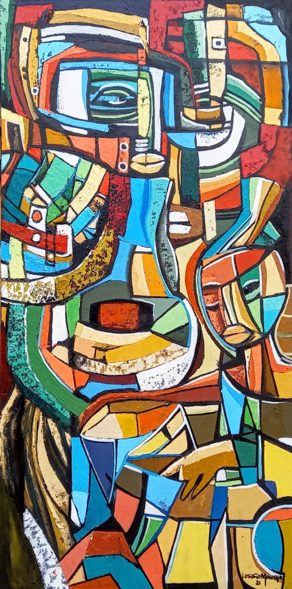 ' ' The After Harvesting Party '
Oil Impasto on stretched canvas.
1.40 X 80
South Africa.

Celebrating Farm Workers in South Africa and the world.