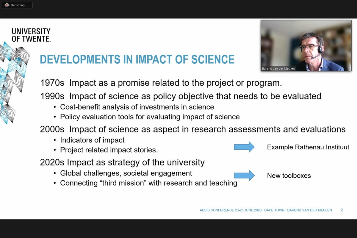 AesisNet's tweet image. #IOS2021 @BarendJR from @UTwente talks about his experience with measuring effectiveness of #research #impact