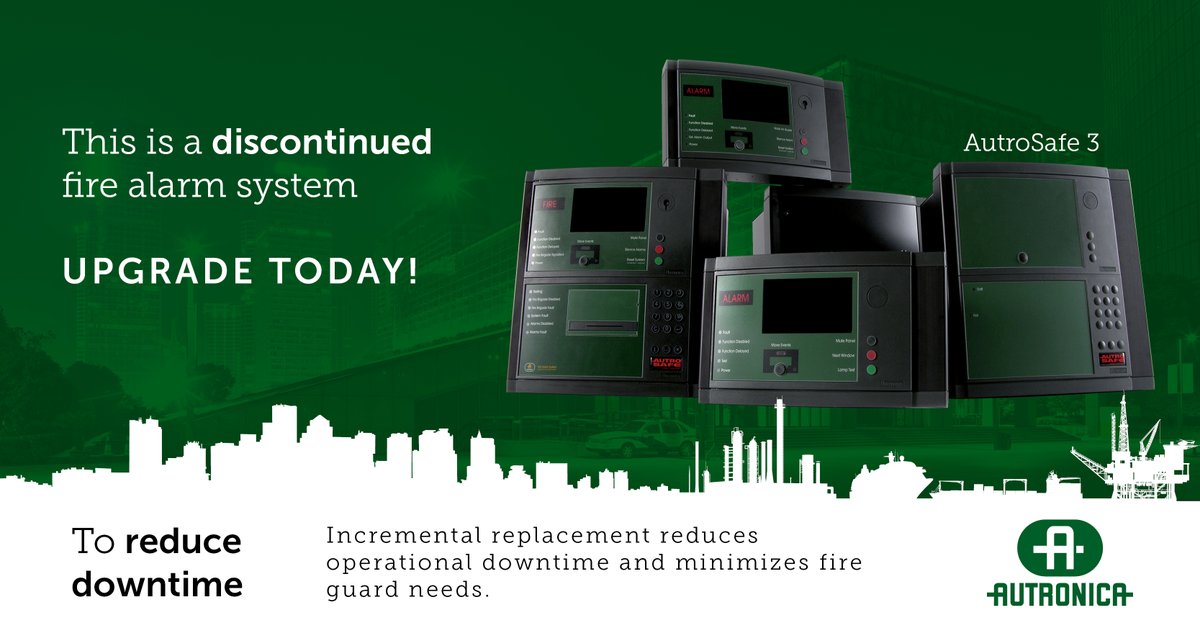 AutronicaFS's tweet image. If you have one of these, you need to take action today. It doesn’t have to take long – if you just replace the panel(s), you reduce operational downtime and minimize fire guard needs.

upgrade.autronica@carrier.com or
phone +47 90 90 55 00

#staysafe #zerolossoflives #firesafety