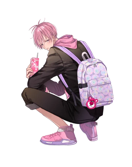 ピンクじゃないとだめな人 制服 #ピンクくんとピンクちゃん 