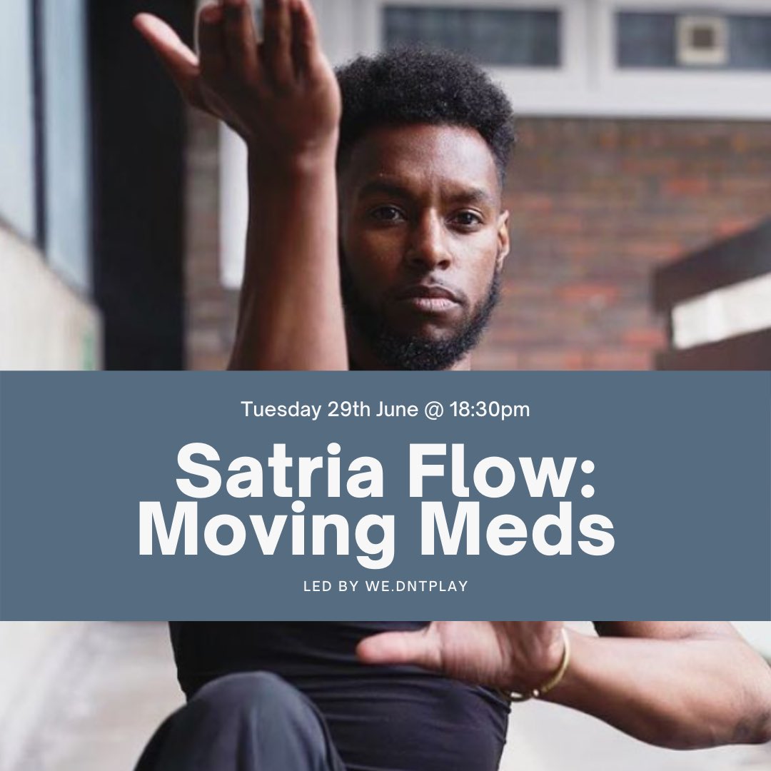 essenelle_tef's tweet photo. Reduce stress and increase your concentration and awareness with our FREE internal moving meditation practice 🙏🏽💫 

The guys from @wedntplay are back with another amazing online session on Tuesday 29th June at 18:30pm. Register here: https://t.co/08YL1xMZzi https://t.co/5uyqRZJP0z