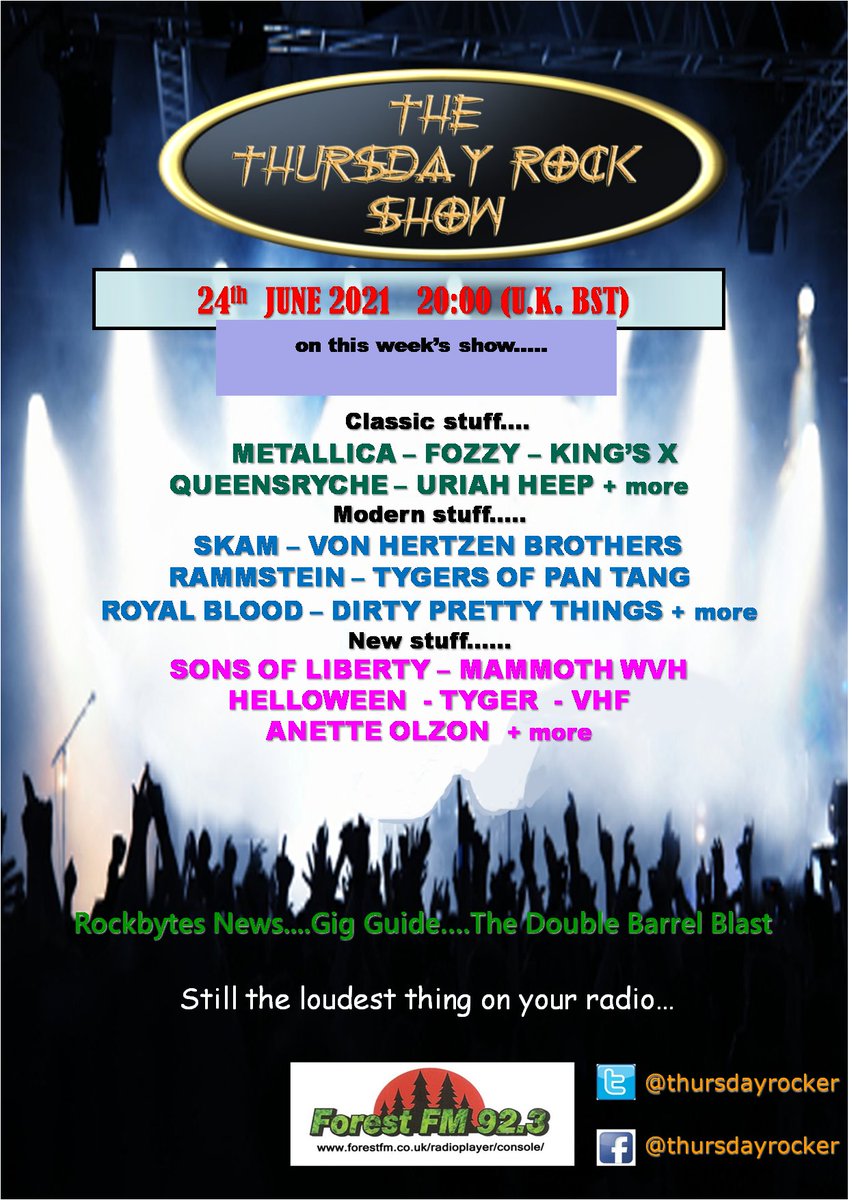Thursday Rockshow tweet media