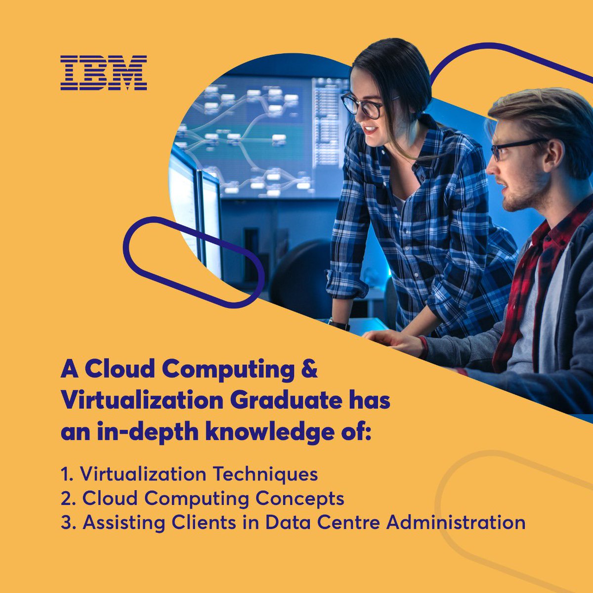 ibm_ice's tweet image. Interested in pursuing Cloud Computing & Virtualization? Join our course and gain a thorough understanding of skills that help you identify, analyze and solve Cloud Computing & Virtualization problems.
#businessanalytics #visualmodelling #analyticalskills #ibmice