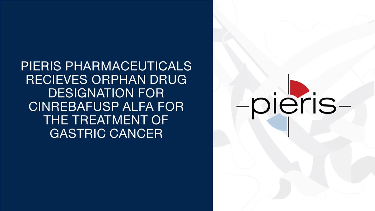 PalvellaTX's tweet photo. We are excited to announce that FDA has granted orphan drug designation to cinrebafusp alfa for the treatment of HER2-high and HER2-low expressing gastric cancers! https://t.co/glD88oS3PD https://t.co/DeI715Sqmj