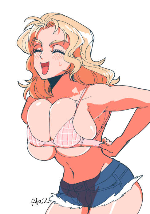 らくがきおケイさんとアリサちゃんのブラ 