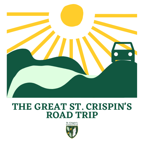 crispinsschool's tweet photo. Mrs Harvey is on her final leg of the Road Trip today with visits to Hillside, Earley St Peter’s and Rivermead. We hope the Year 6 students enjoy their book over the summer #transition #year6induction #welcome https://t.co/usoaBhK7j4