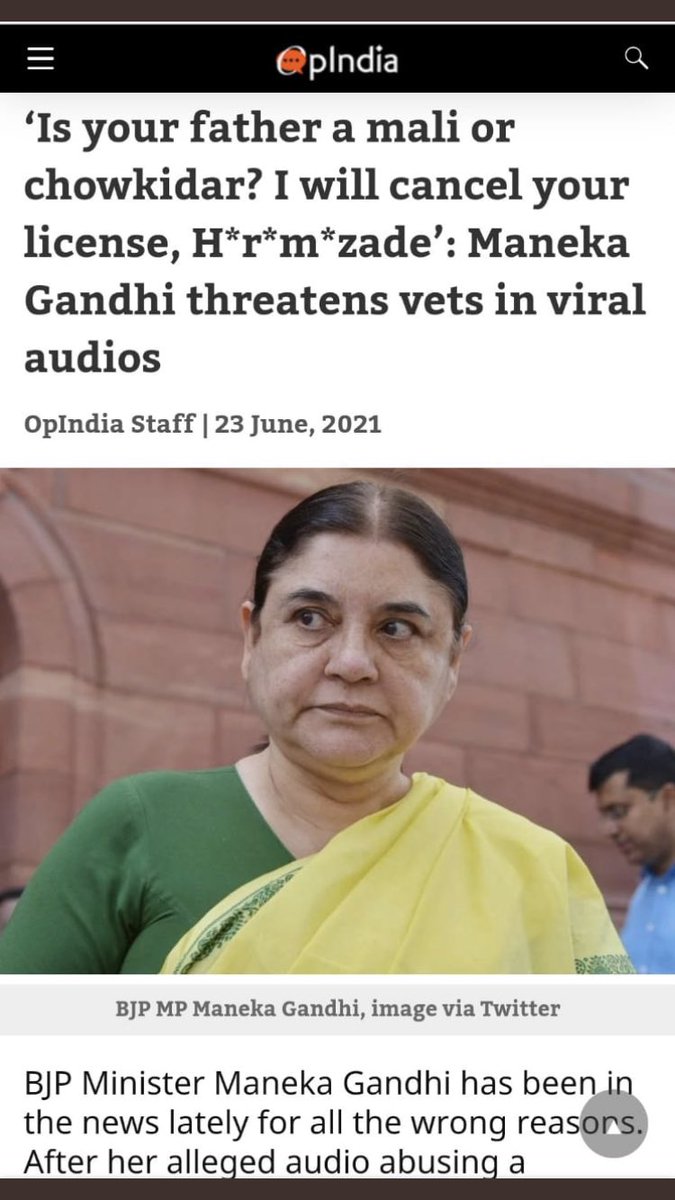 KJkva's tweet photo. #VetDemandApology #ShameOnManekaGandhi https://t.co/pFcb2imauF