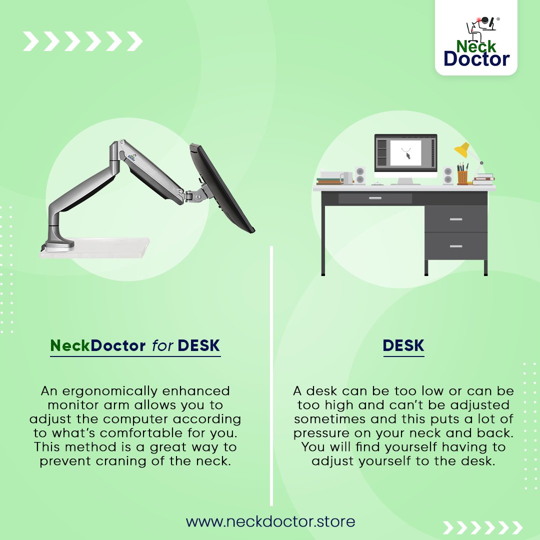 NeckDoctorUAE's tweet photo. Have you ever wondered what is unique about NeckDoctor for DESK?

Here, we have made it easier for you.

Shop Now ⬇️
https://t.co/8jtAFwZK2z
.
.
.
.
.
#infopost #comparison #dontmissout #dubai
 #uae #dubaishoppingonline #NeckDoctorfordesk #NeckDoctorforlaptops #NeckDoctor https://t.co/r0k60tEDNk