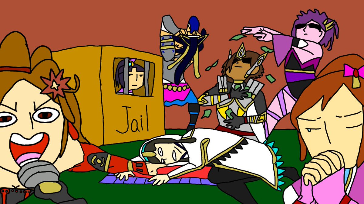 TadakatsuPC's tweet photo. //Did I just create a masterpiece with the 7 warlords in the ranseis greatest beauty stories with a famous template? Yes. Is Ranmaru in jail cause he's the only dude? Yes. https://t.co/tn4psN8Xzl