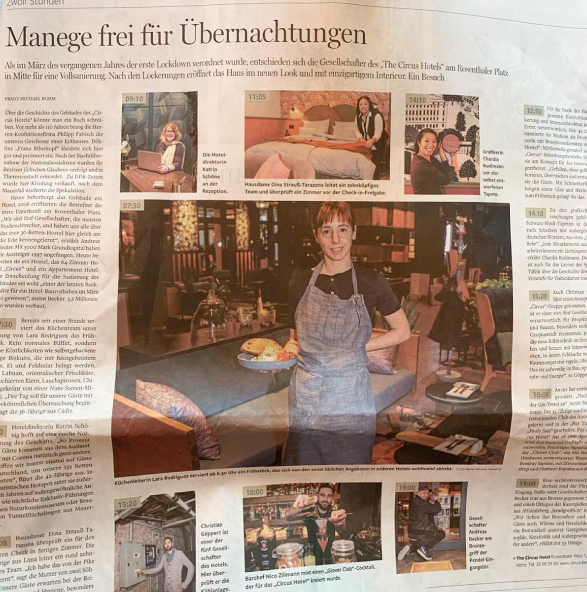 We just landed in the papers (again)!🤩📰 Thank you Berliner Morgenpost for this beautiful spread, we are so honored to be featured in your latest edition.😇 Grab your copy today and get the latest update from The Circus, we are back and it feels amazing!🥳