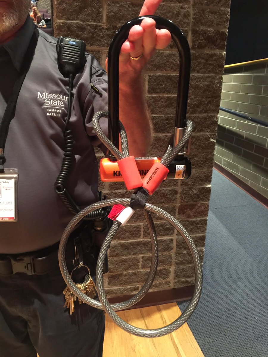 #ThursdayTip If you bring a bike to campus this Fall, register it with <a href="/MsuSafety/">MSU_UniversitySafety</a> and get this great bike lock! More details coming soon!