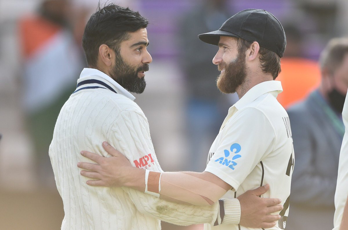 BLACKCAPS's tweet photo. Thank you to the Indian team for a tremendous Test. Good luck for the summer in England. #WTC21 https://t.co/TVROaFTmxo