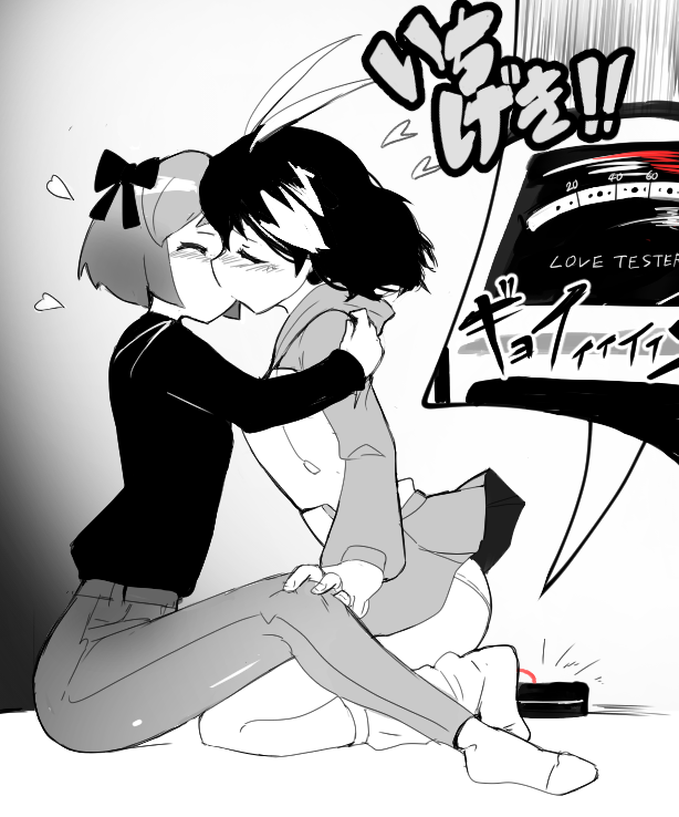 ふぶきちゃんとはなこちゃんの百合アート 