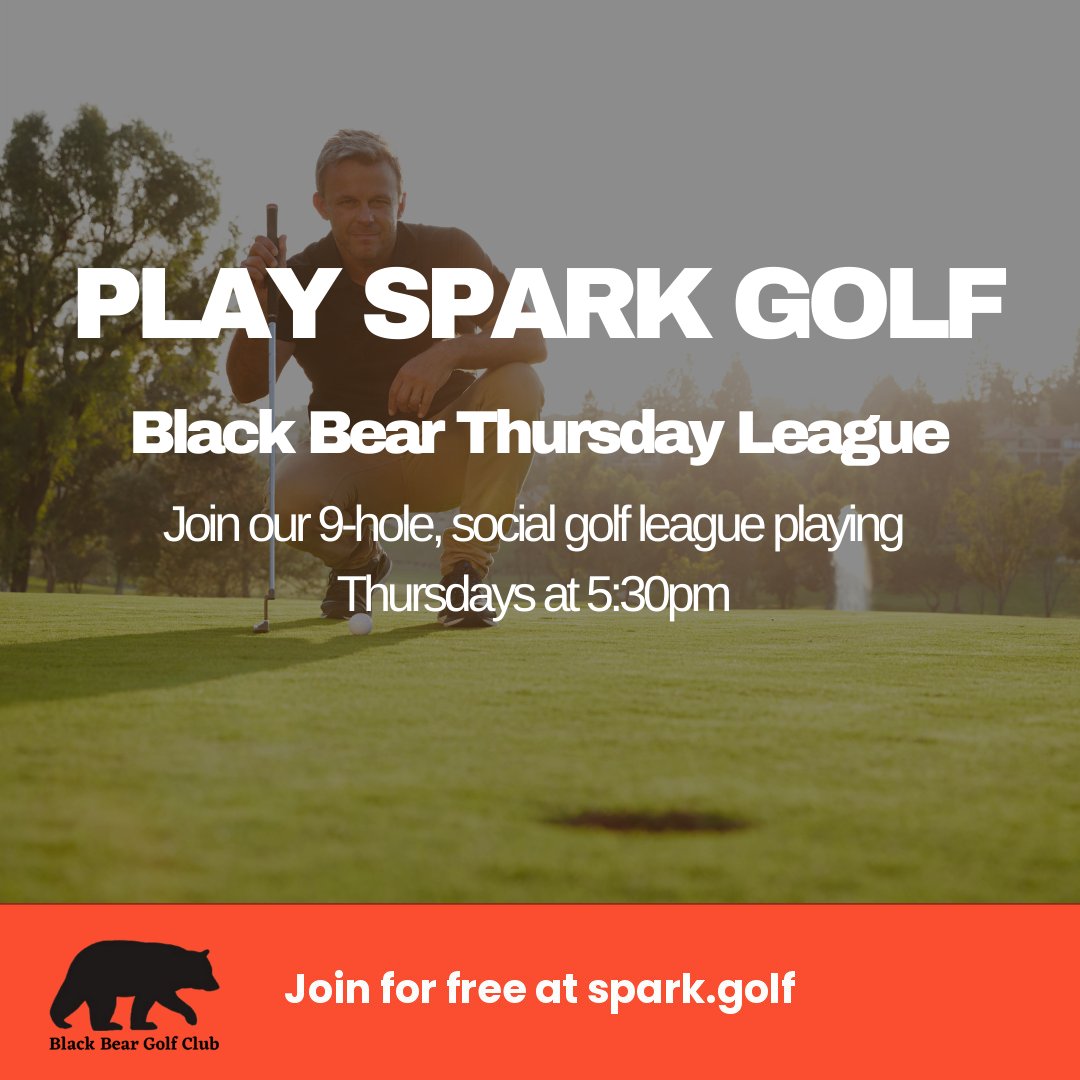 blackbeargolf1's tweet image. Spark League plays tonight at 5:30! Are you playing? ⛳️Join for free now at spark.golf ⛳️#sparkleague #blackbeargolfclub #eustisgolf #floridagolf #golfleague