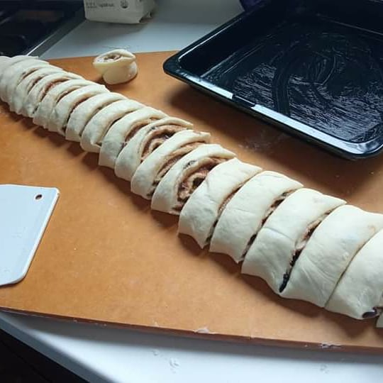 Good day to everyone. My very first time to make cinnamon bread with raisins. It's very good, simple to make, tastes really good and makes plenty. The cinnamon swirl is the highlight. To enhance your eating pleasure, I recommend unrolling it as you eat it.