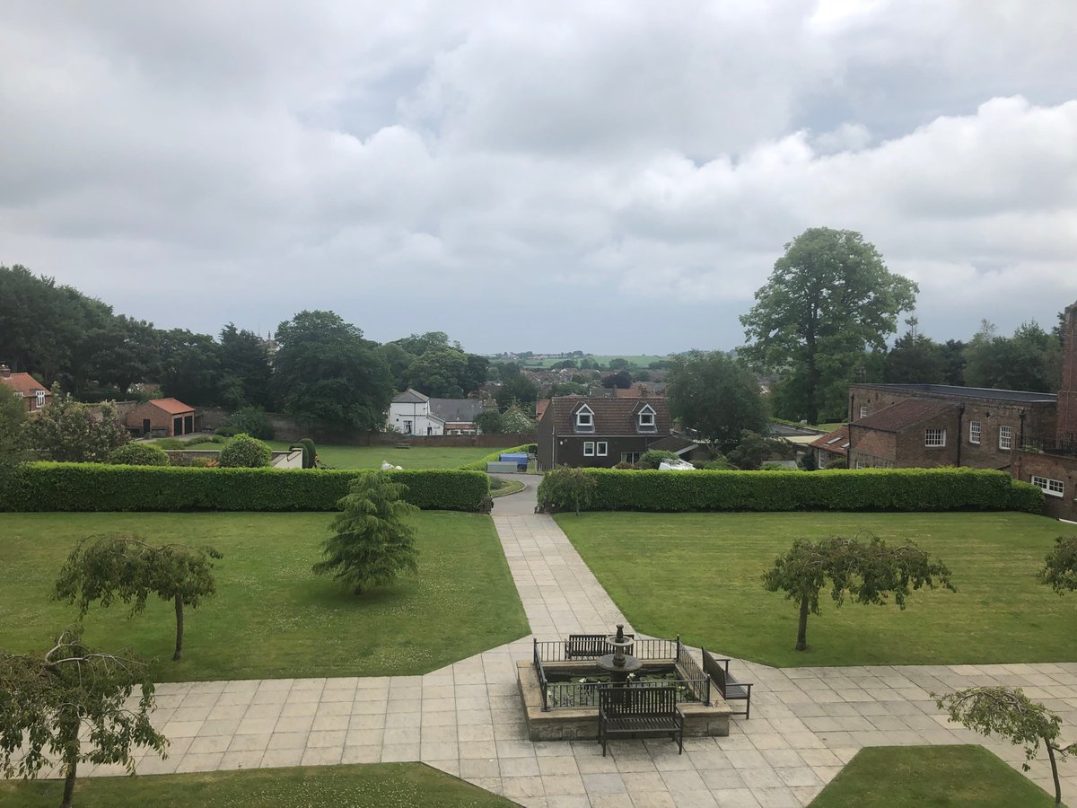 Enjoying our site visit in Filey, what a beautiful building, just need the sun to break though ☀️
