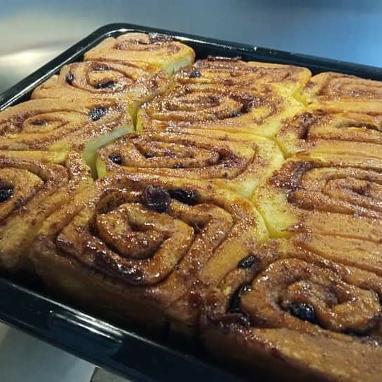 Good day to everyone. My very first time to make cinnamon bread with raisins. It's very good, simple to make, tastes really good and makes plenty. The cinnamon swirl is the highlight. To enhance your eating pleasure, I recommend unrolling it as you eat it. So irresistable.