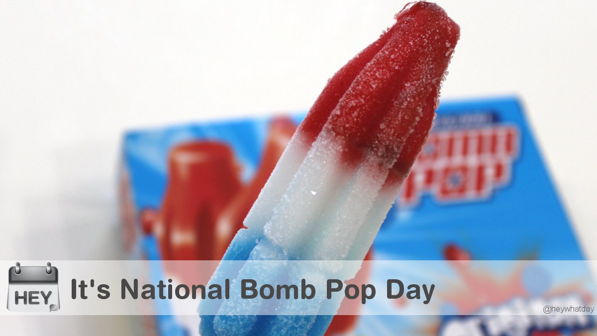HeyWhatDay's tweet image. It's National Bomb Pop Day! 
#NationalBombPopDay #BombPopDay #Dessert