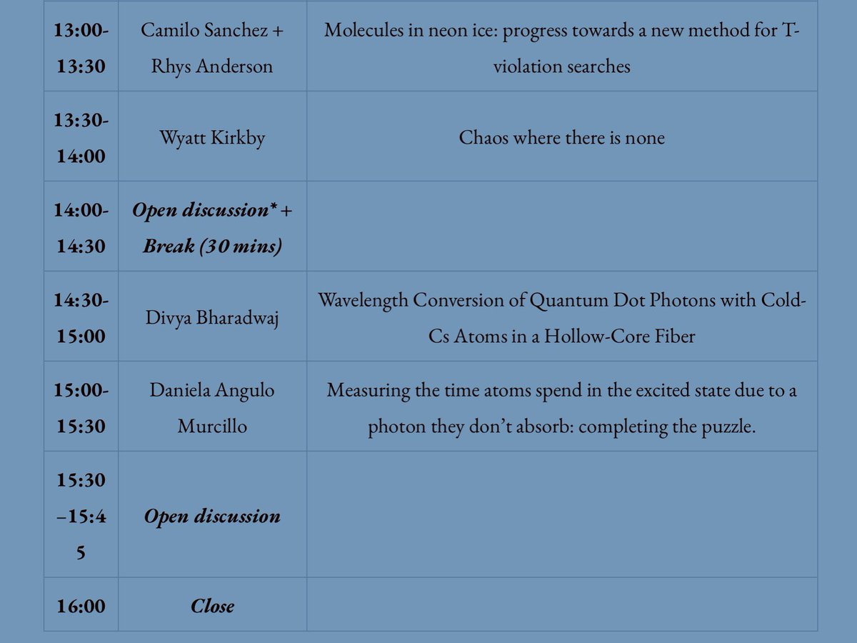 QuantumAephraim's tweet image. #TUCAN21 !  Looking forward to some great student talks on #UltracoldAtoms et cetera!
@McMasterU @uoftphysics @UWaterloo @QuantumIQC @uofg @CQIQC_Toronto