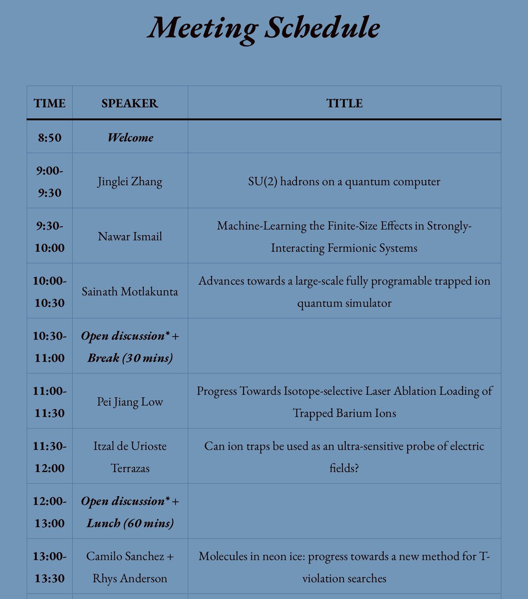 QuantumAephraim's tweet image. #TUCAN21 !  Looking forward to some great student talks on #UltracoldAtoms et cetera!
@McMasterU @uoftphysics @UWaterloo @QuantumIQC @uofg @CQIQC_Toronto