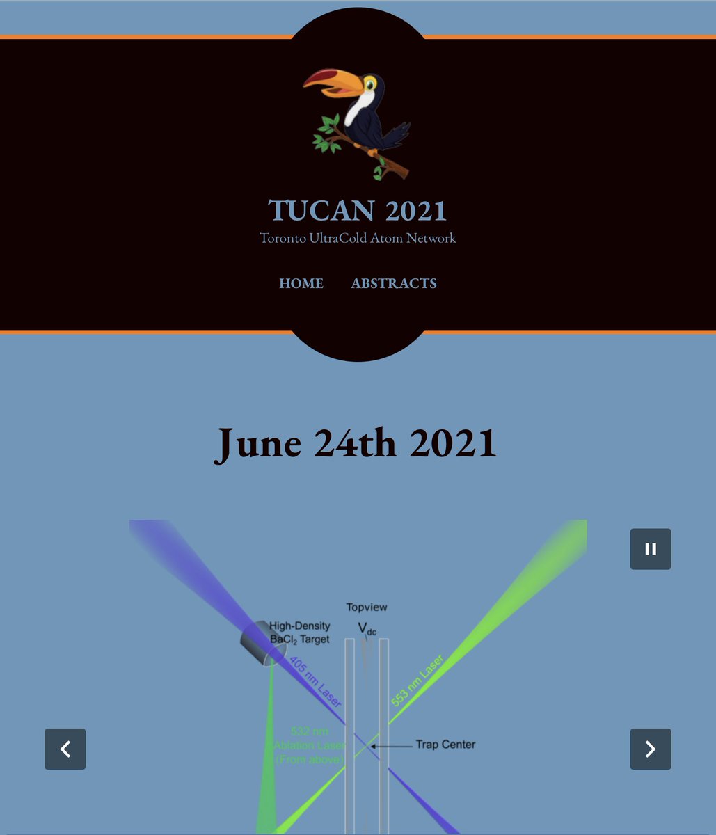 QuantumAephraim's tweet image. #TUCAN21 !  Looking forward to some great student talks on #UltracoldAtoms et cetera!
@McMasterU @uoftphysics @UWaterloo @QuantumIQC @uofg @CQIQC_Toronto
