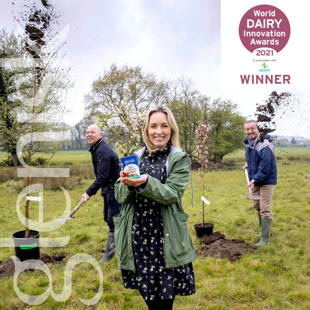 We won! Last night at the World Dairy Innovation Awards 2021, Glenisk won the award for Best Sustainability/CSR Initiative for our #OneMillionTrees Campaign with @selfhelpafrica. We pledge to plant ANOTHER 1 million trees this year. See here for details: hubs.ly/H0QYdpJ0