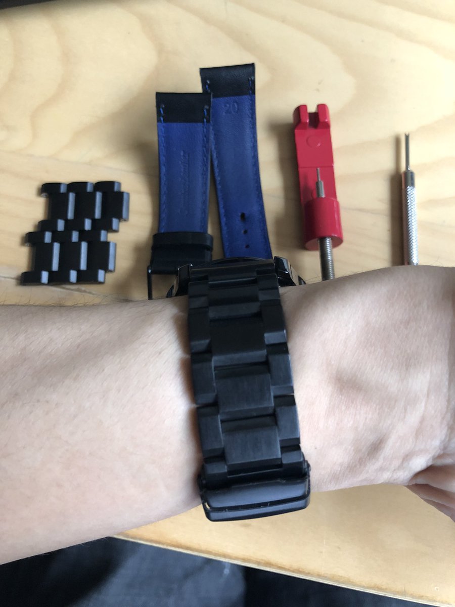 Sniperhoundxv On Twitter Finally Swapped Out The Leather Bands For Metal Ones Finally A Tight Fit Might Have The Bands Painted Later To Fit The Color Of The Leather Band Https T Co 6yepfkixui