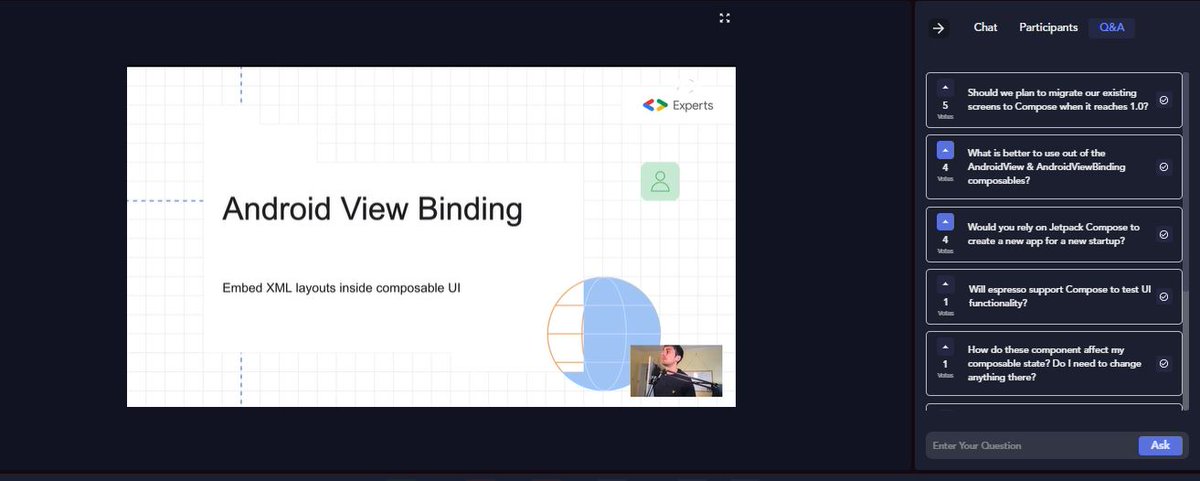 addconf's tweet image. @hitherejoe diving deep into "Adopting Jetpack Compose" talk #addc #addconf #addc2021 #addcfamily