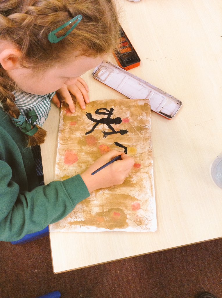 svdp_school's tweet photo. Year 3 have been cave painting. We have been studying The Stone Age & creating our own cave paintings.
#svdepHISTORY
#svdepART
#cavepainting
#stoneage https://t.co/jemsk5vzBd