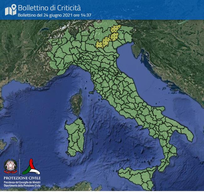 Bollettino di criticità e allerta